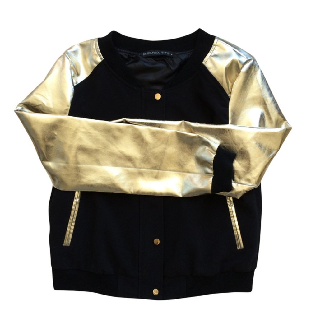 Faubourg du Temple Women Varsity Jacket Black